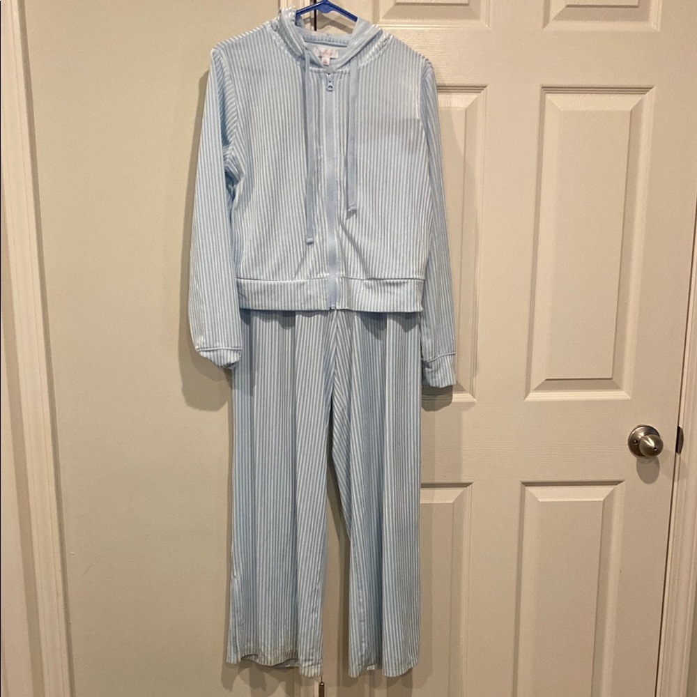 Colsie Blue Track Pants Relaxed Fit Joggers